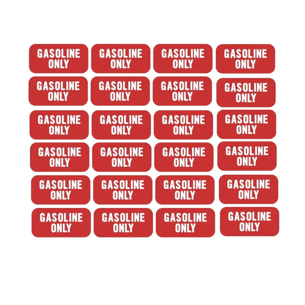 Gasoline Only gas sticker fuel caution warning decal door tank diesel oil 24Pcs