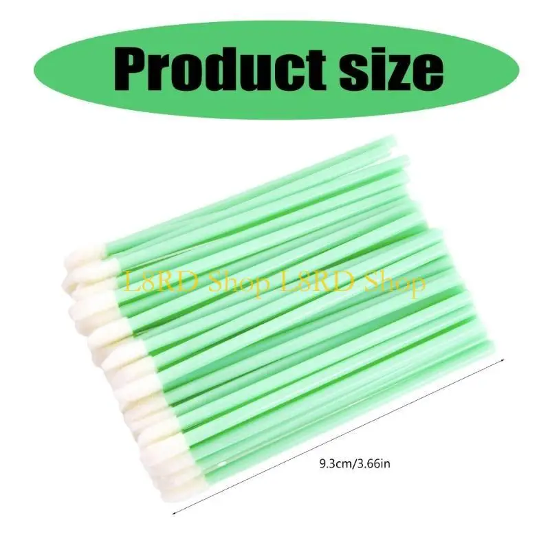 L8RD 50 PCS/セット口紅ブラシ口紅化メイクアップブラシ処分可能なリップブラシ