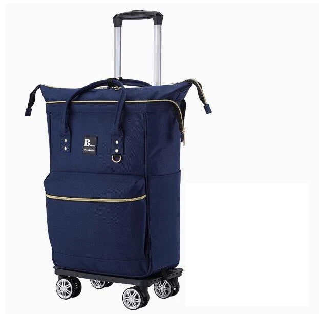 Women carry on luggage bags Travel Trolley Bags travel rolling luggage bags Oxford Rolling Wheeled Backpack trolley Backpacks