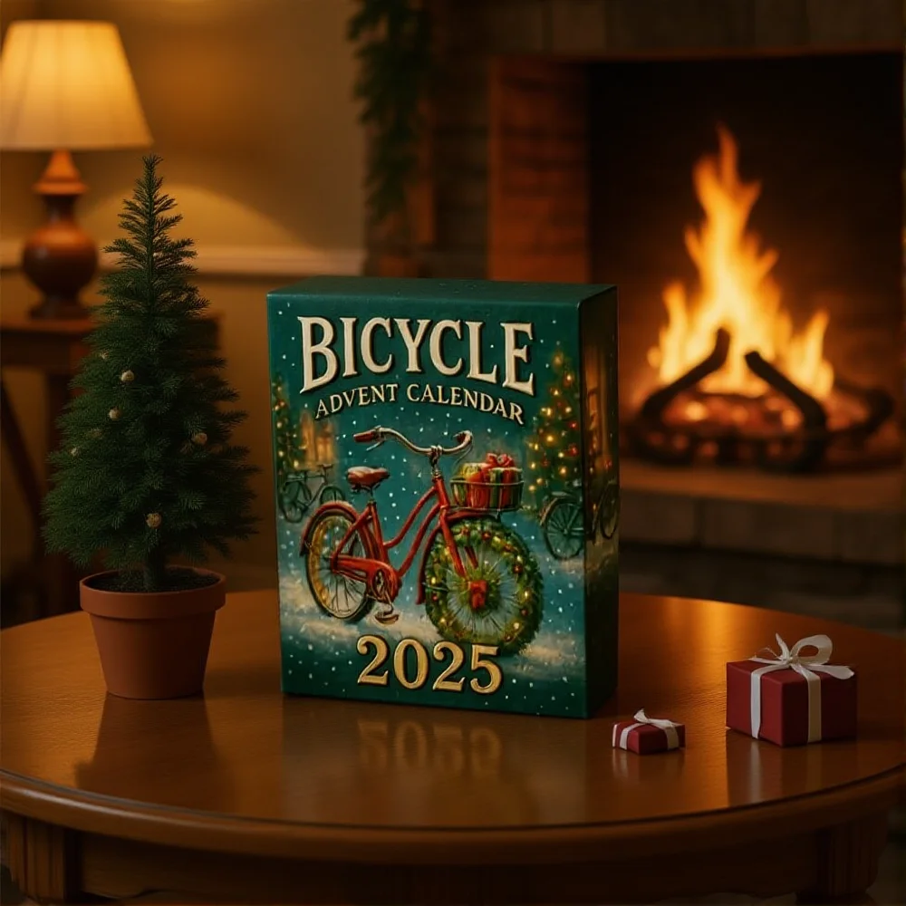 Advent Calendar Gift - 2025年 自転車をテーマにしたクリスマスアドベントカレンダー 24日間のクリスマスカウントダウンカレンダー サイクリングをテーマにしたクリスマスギフト ホーム新年飾り
