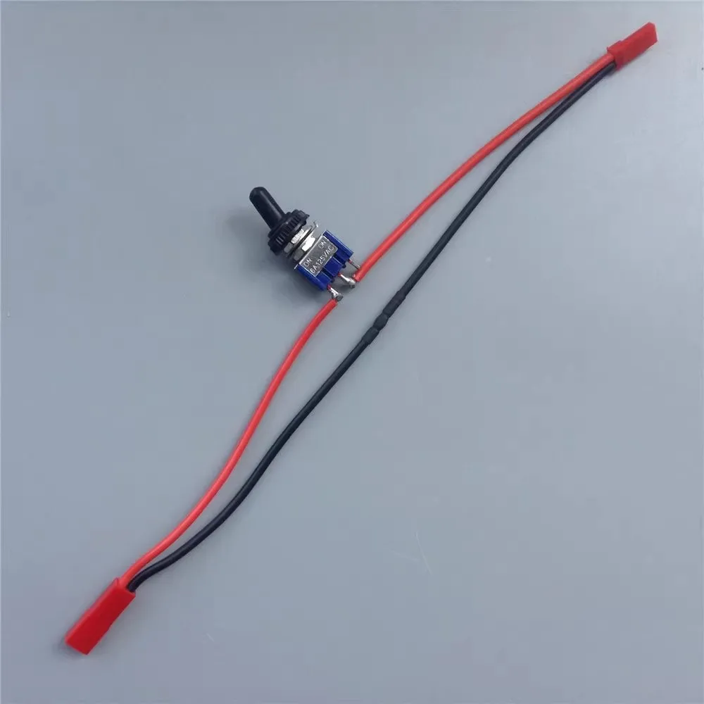 

6A125V Power Supply Rocker Switch with Swivel Arm Waterproof Push Button JST Plug Cable