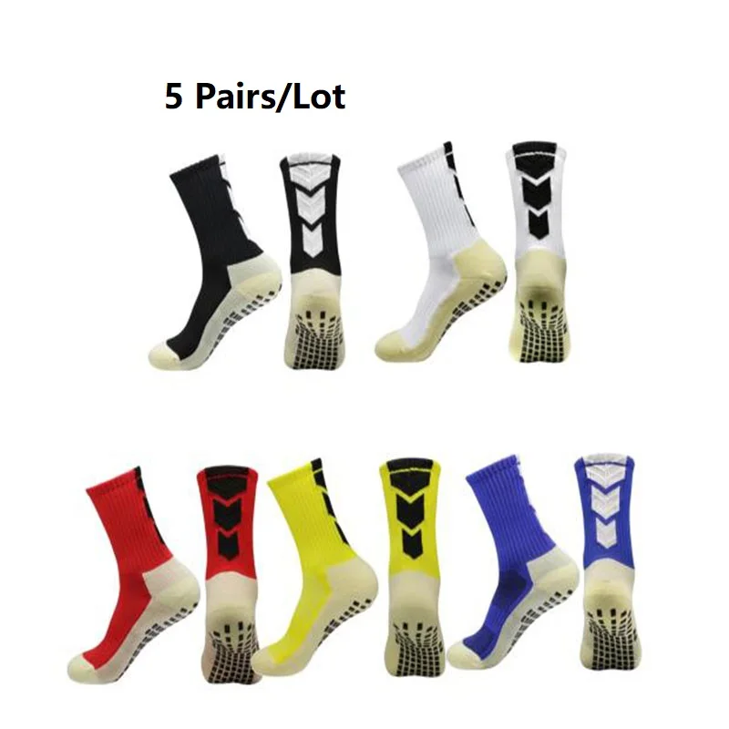 Mid-barrel Football Socks Anti-slip Silicone Bottom Thickened Towel Cushioning Soccer Socks Basketball Yoga Socks 2024 New