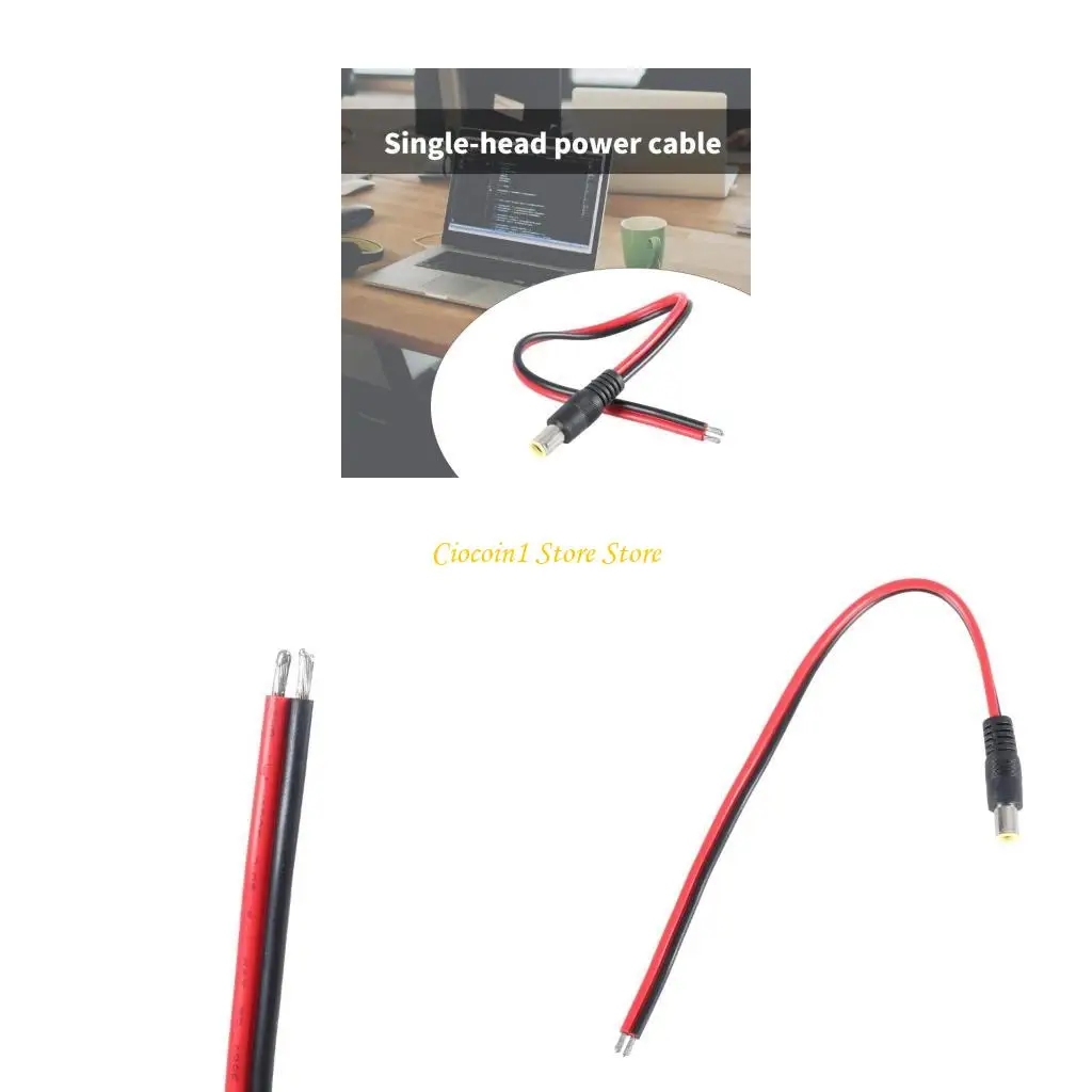 A3pc 8mm Power Cogtails Cable DC7909 Мужчина/женская штепсель до голой проволоки с открытым концом питания