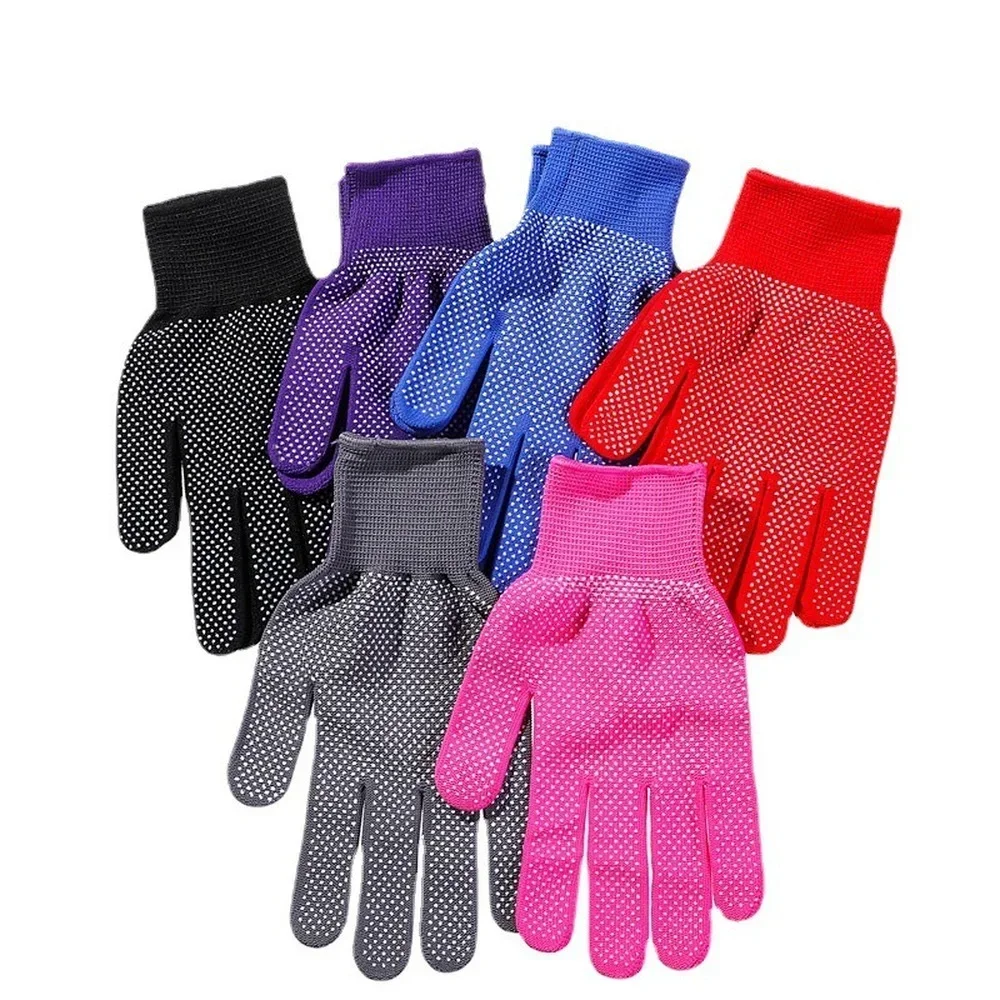 1Pair Hair Straightener Perm Curling Hairdressing Heat Resistant Finger Glove Hair Styling Tools Heatproof Protective Gloves