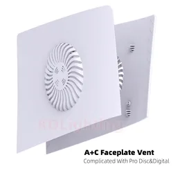 Accessories For PS5 Pro Disc&Digital Upper Part AC Faceplate Vent Plastic Shell