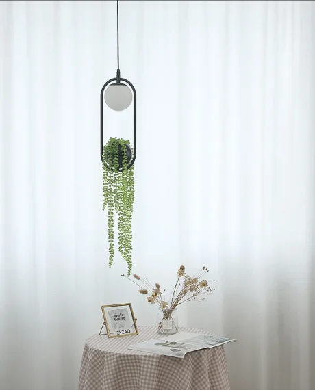 

Nordic DIY Led Plant Pendant Lights Flower Pot Hanging Lamp Living Room Dining Room Restaurant Home Decor Lighting Fixtures