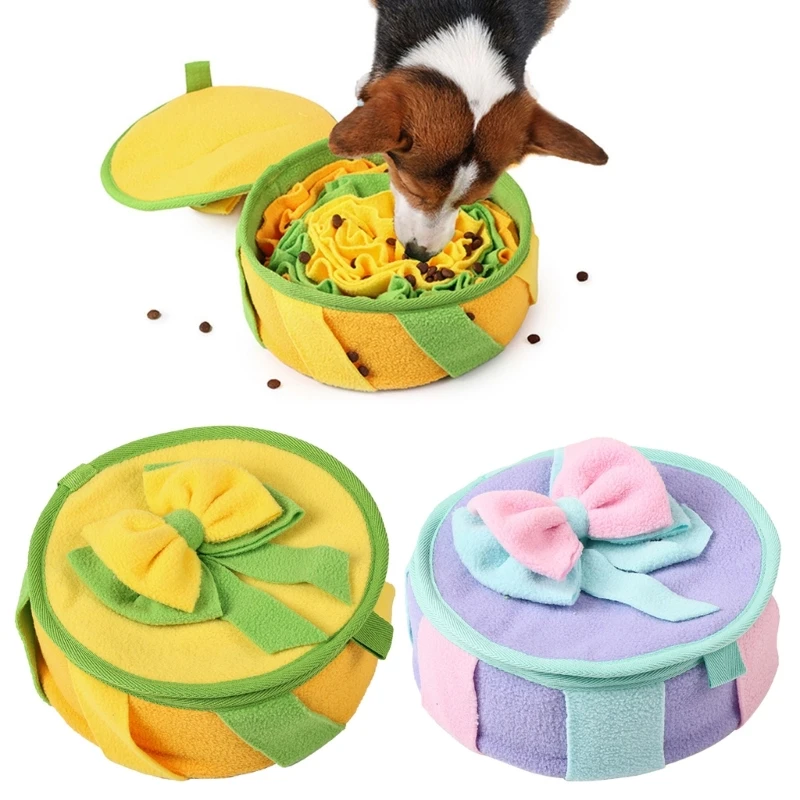 

Fleece Snuffle Mat for Dog Slow Feeding Pad Puzzle Mat Boredom Pet Anxiety Reduce Pad Sniffing Mat Pet Dog Supplies