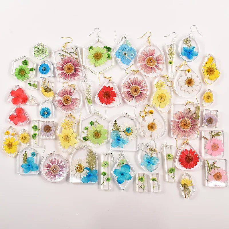 Ohrring Anhänger Silikon Gussform für DIY UV Epoxidharz Halskette Schlüsselanhänger Schmuck Formenbau Werkzeuge handgemachte Handwerk Kit Set