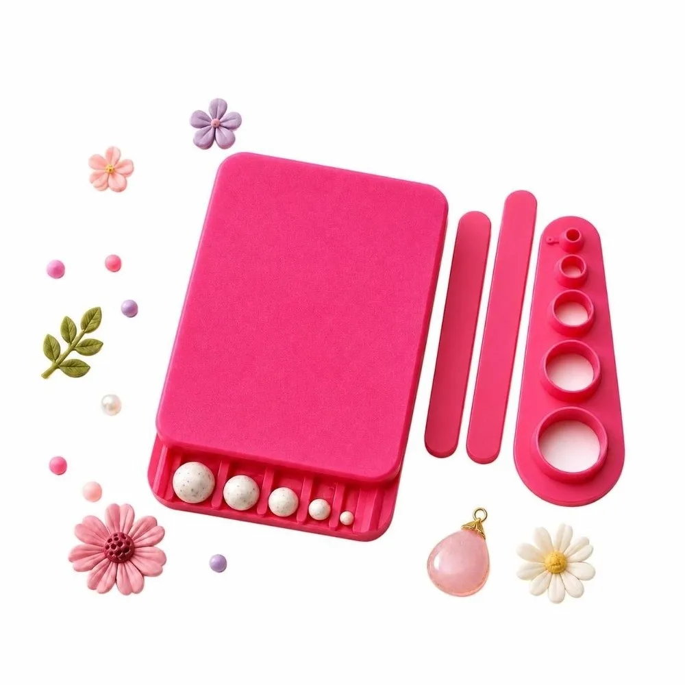 4-12mm Diameter Polymer Clay Bead Roller Multi Size Uniform Round Shape Round Bead Making Tool Multi Groove Bead Shaping Tool