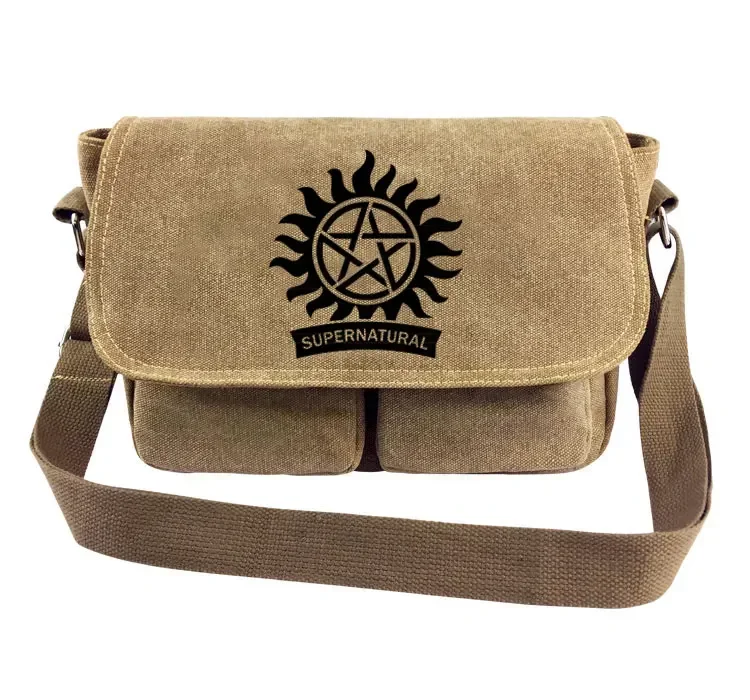 Student Scchoolbag Supernatural SPN Canvas Backpack Cosplay Messenger Bags Teenage Travel Bags Rucksack Gift