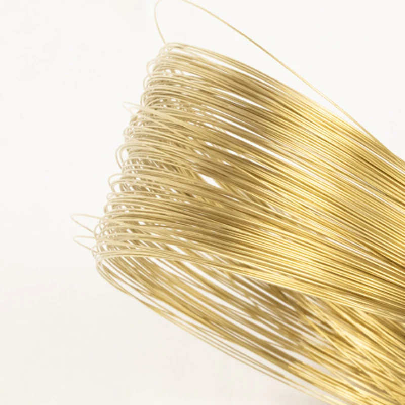 H65 DIY Soft Solid Raw Annealed Brass Wrapping Wire 0.2mm 0.3mm 0.4mm 0.5mm 0.6mm 0.7mm 0.8mmm 0.9mm-4mm Various Lengths