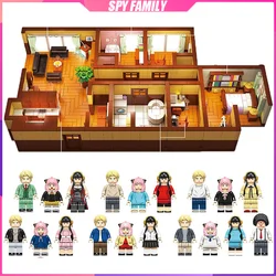 SPY FAMILY Building Blocks Scene series Desktop Decoration Puzzle Assembling Model Toys Birthday Gifts for Boys and Girls