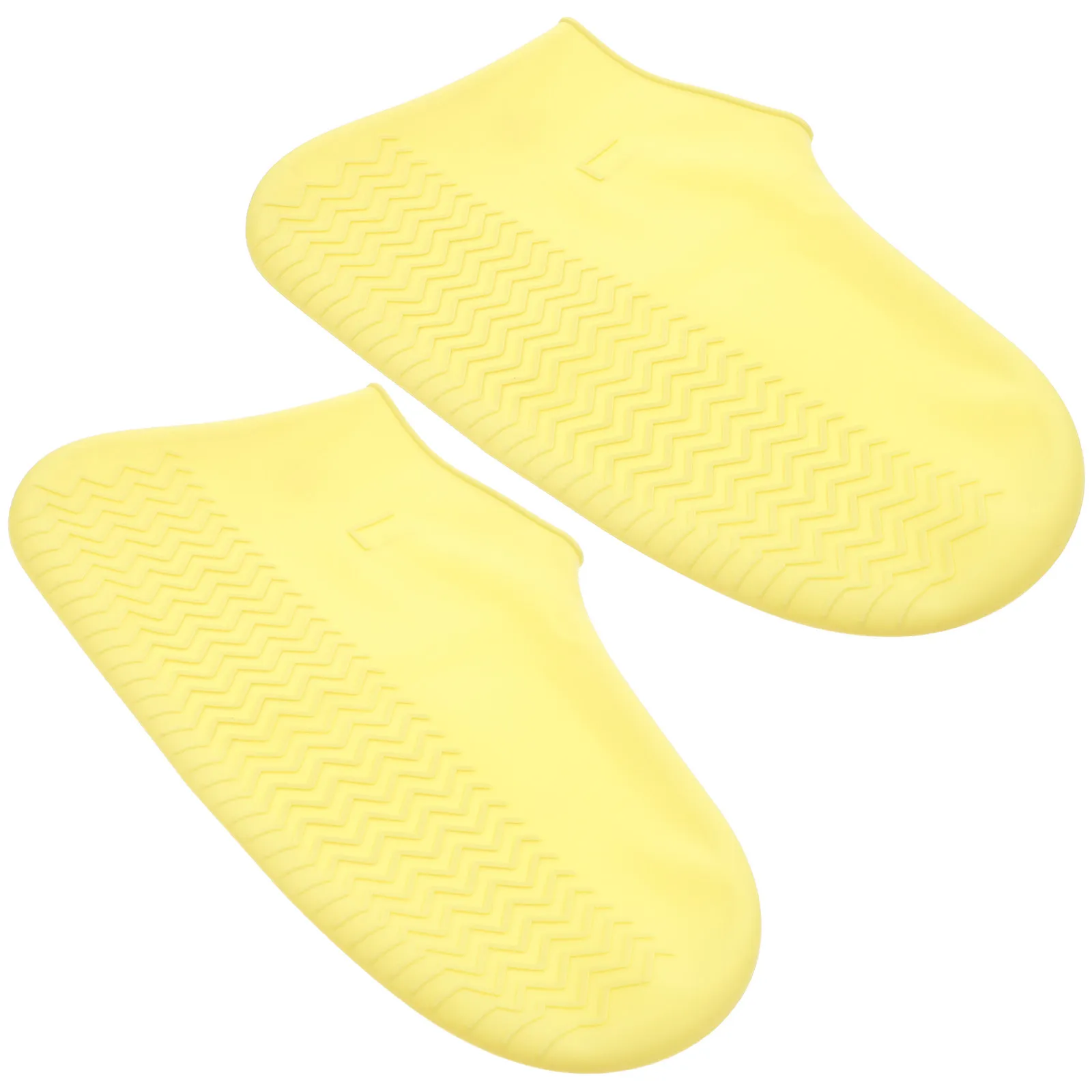 

1Pair Splashproof Shoe Covers Rainproof Anti-Skid Thickened Silicone Rain Boot Covers Universal Fit Outdoor Reusable Shoe