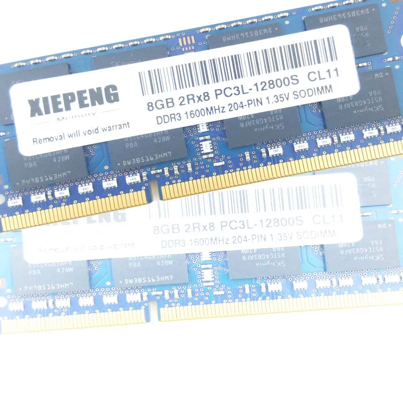 

Оперативная память для ноутбука 8 ГБ 2Rx8 PC3L-12800S 4 ГБ DDR3 SODIMM 1600 МГц для ноутбука DELL Inspiron 15R 5520 5521 5537 5545 7520 5523 5720