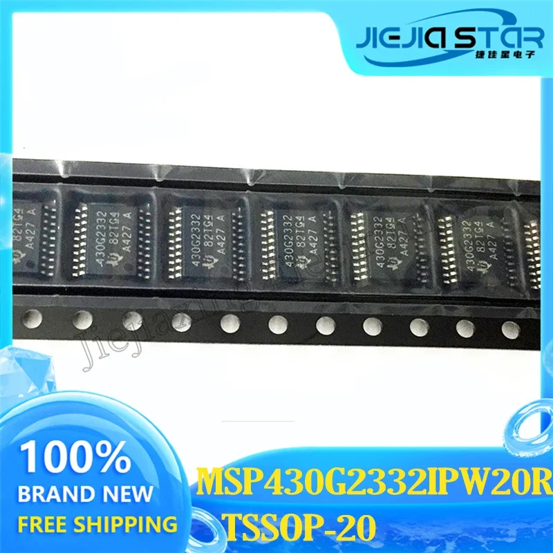 MSP430G2332 MSP430G2332IPW20R 430G2332 TSSOP20 Microcontroller Chip 100% Brand New and Original Spot Electronics ICs