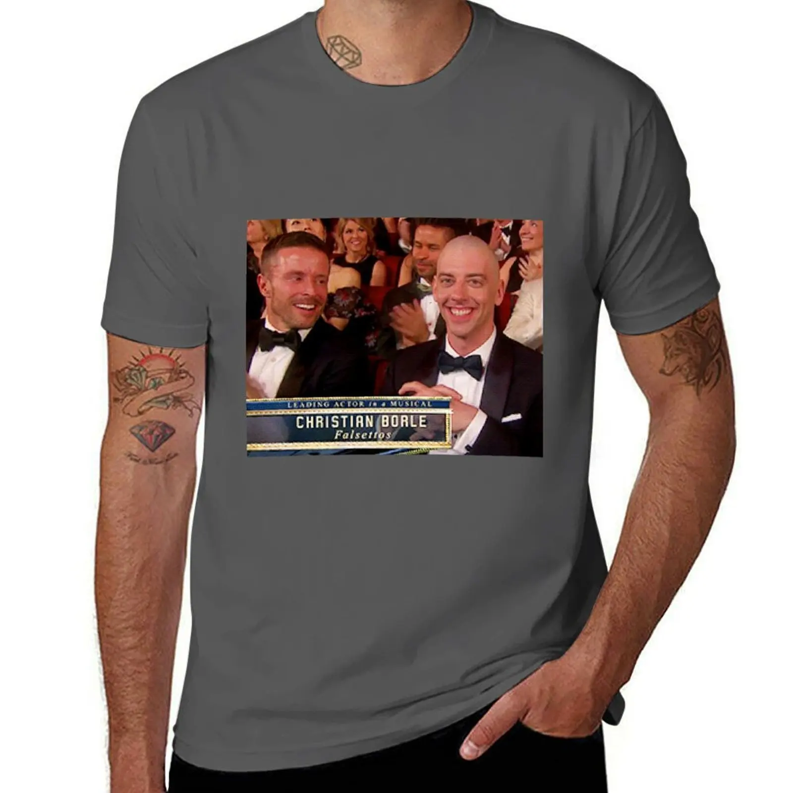 

christian borle T-Shirt Simple Casual Short Sleeve Tee