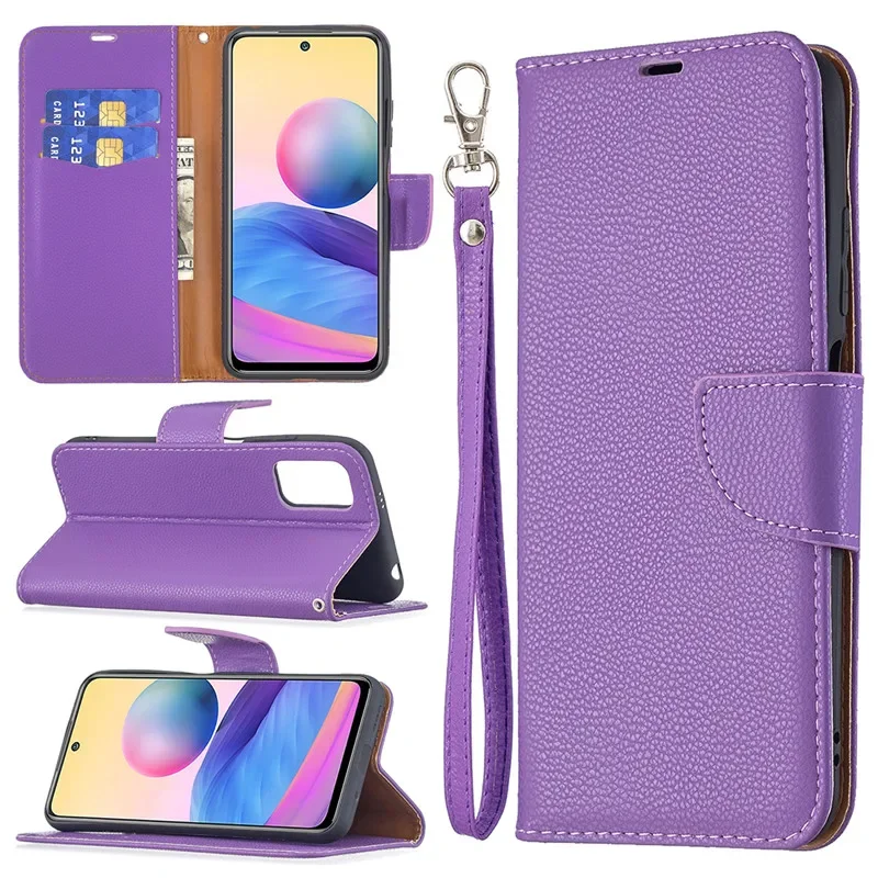 Wallet Flip Case For Xiaomi Redmi Note 10 5G Cover Case on For Redmi Note10 4G Magnetic Leather Stand Phone Protective Bag Cases