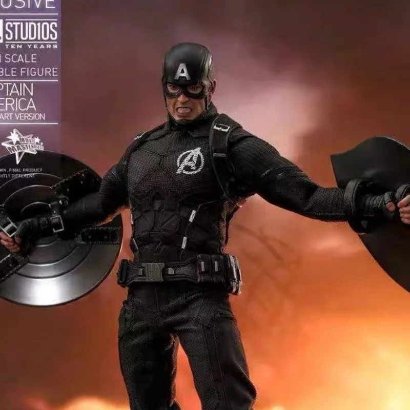 2024 New Arrival Hottoys Ht 1/6 10th Anniversary 10th Anniversary Black America Concept Version Of Captain America Birthday Gift