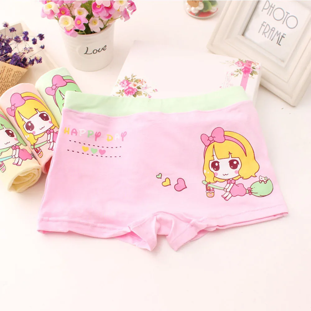 Girls Panties Kids Cotton Underwear Children\'s Briefs Cartoon Short 5Pcs/lot