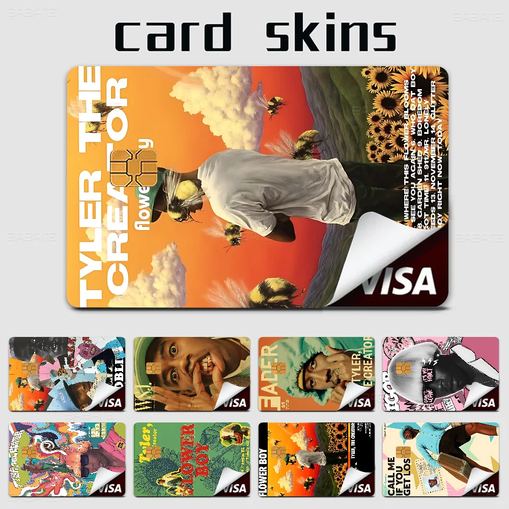 

Flower Boy Tyler The Creator Anime Front Cover Film Sticker Skin For Credit Debit Card Small Large Chip