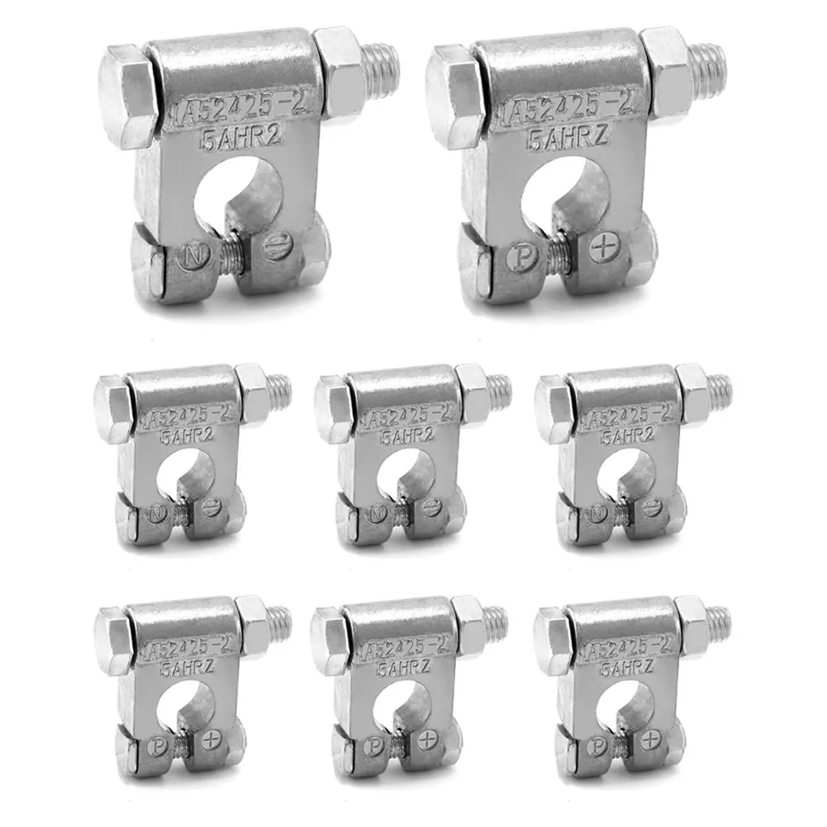 A50U 4 Pairs Negative and Positive Top Post Battery Connector for Marine Vehicles, Boats, RVs