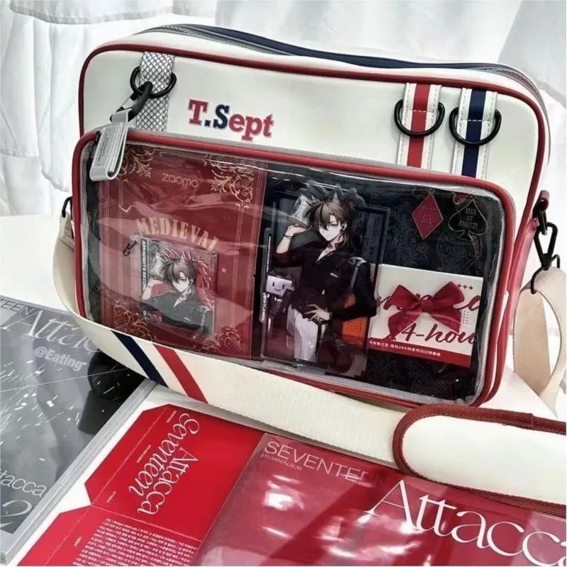 

Japanese Large Capacity Shoulder Bag Men Unisex Transparent Anime Ita Bag Exquisite Student Multifunctional Laptop Backpack Girl