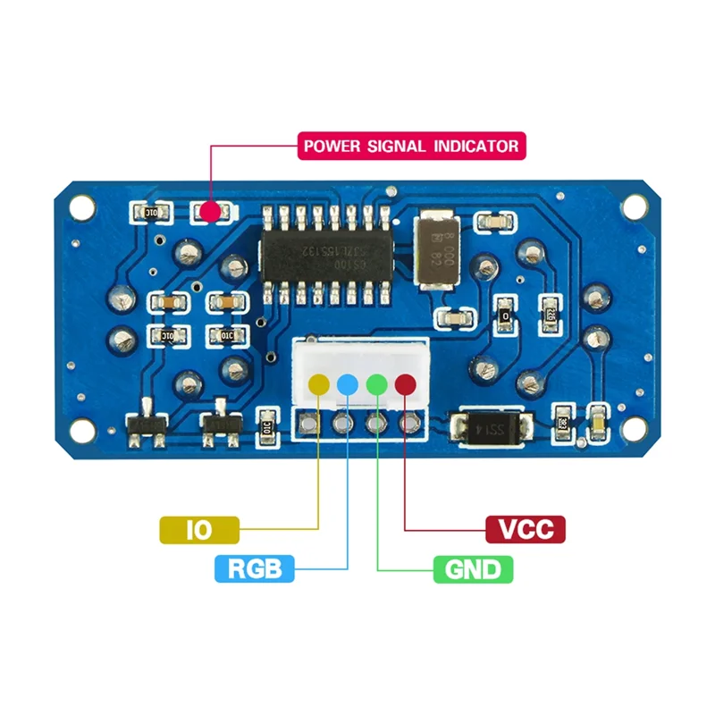 A29F-RUS-04 Ultrasonic Module Sensor Obstacle Avoidance For Robot Car Distance Measuring With RGB Colorful Light 3-5.5V