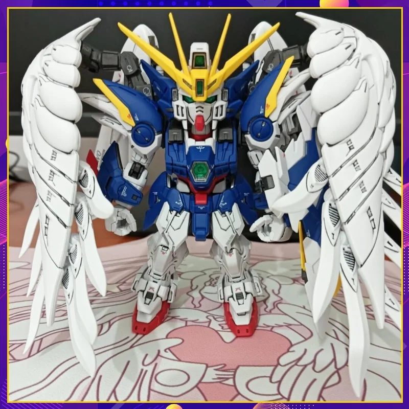 Disponibile Wing Zero Ew Angel Shape Mech Kit modello di assemblaggio Action Figure Decorazione desktop Doll Boy Toy Regalo di compleanno a sorpresa