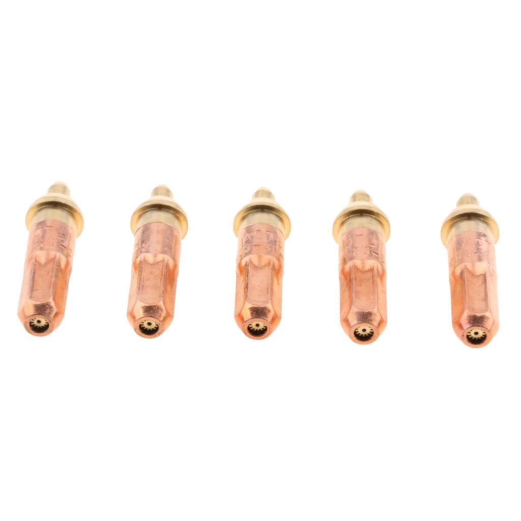 5pcs Brass Propane/Natural Gas Cutting Tip for Torch 10-20mm Size 2#