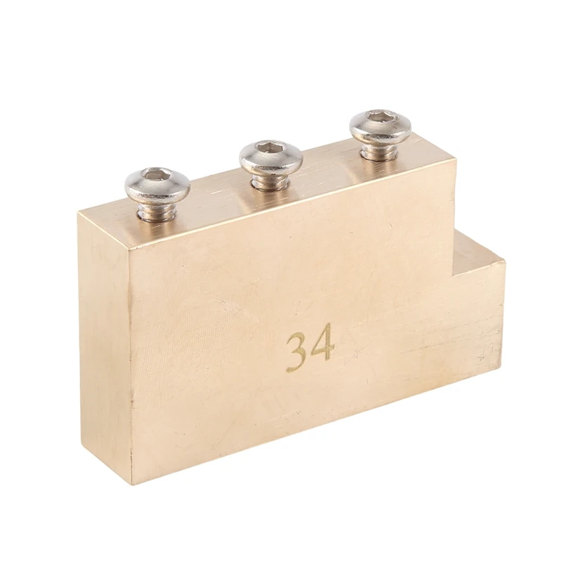 Solid L Shape Tremolo Brass Block for Floyd Rose Locking Tremolo Bridge Electric Guitar 34mm