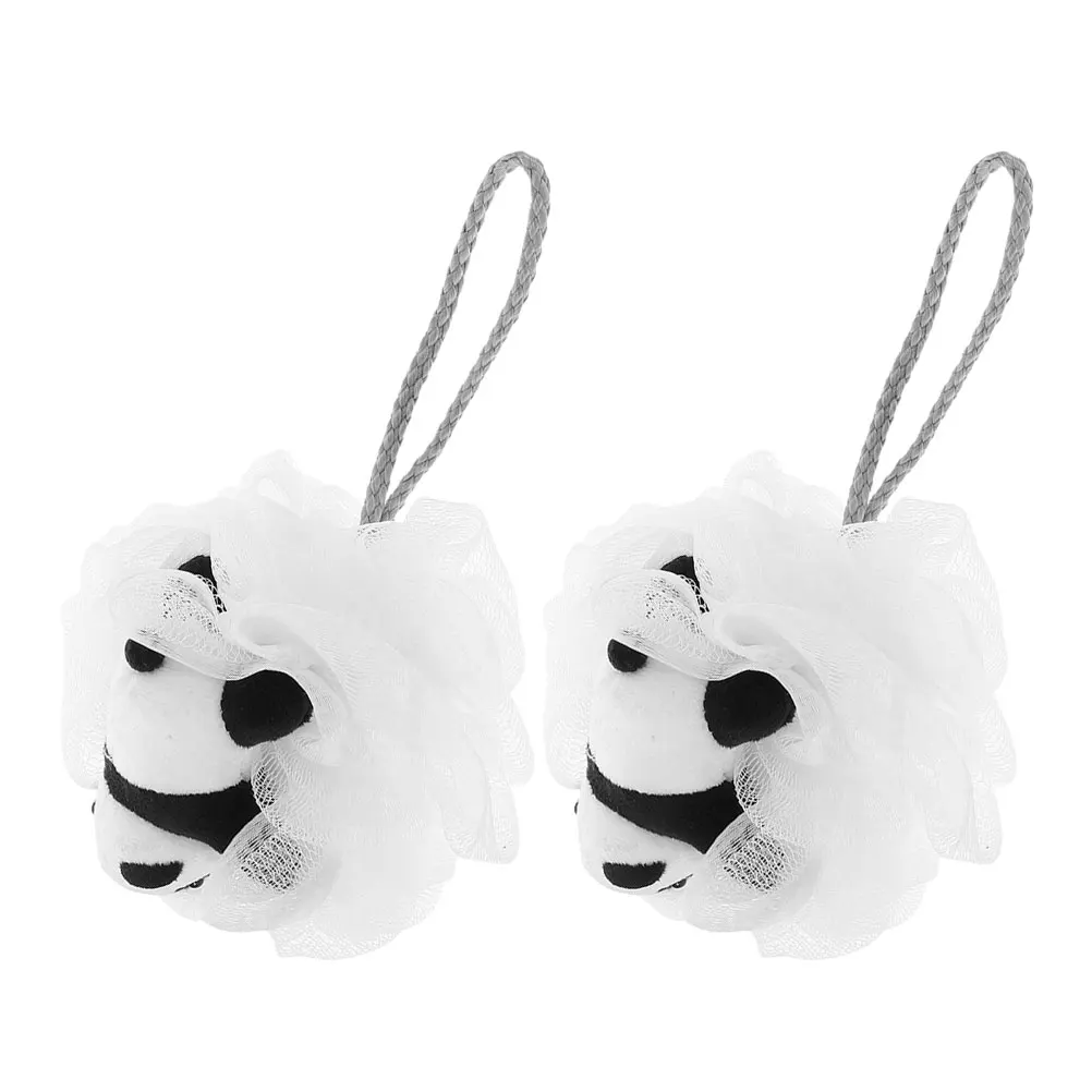 

2pcs Bath Flower Sponge Baby Scrubber Loofah Polyester Shower Sponges Toddler Foam Exfoliating Body Wash Cloth Back