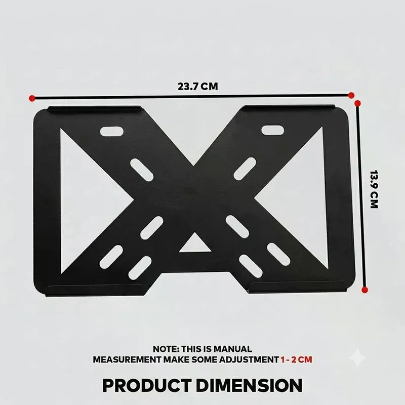 1Pcs Universal License Plate Holder High Quality Thickened Rustproof Car License Plate Frame for Philippines Vehicle Use