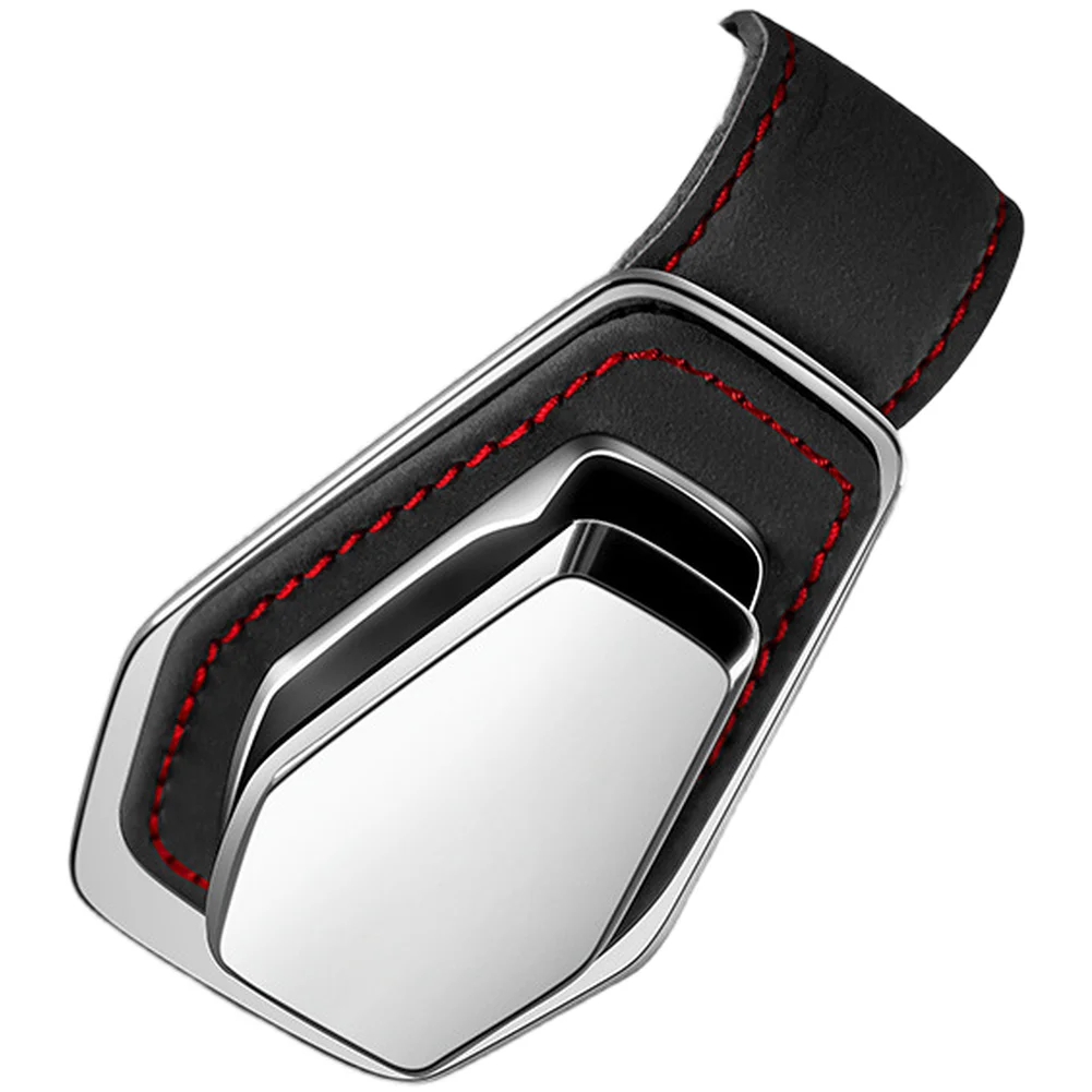 Support multifonction pour lunettes, à fixer sur le pare-soleil de la voiture, avec cadre en métal et intérieur en suède, pour ranger et organiser les lunettes de soleil et les documents.