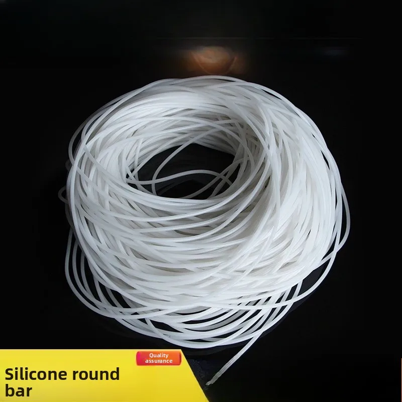 Silicone Solid Round Strip Waterproof Seal High Temperature Resistant 1/2/3/4/5/6/8/10/12/15MM