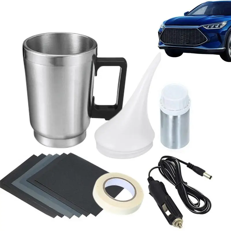 

Car Headlight Lens Restoration Kit Fumigation Steamer Heating Cup atomizer Polish Repair Restoration Scratch Tool