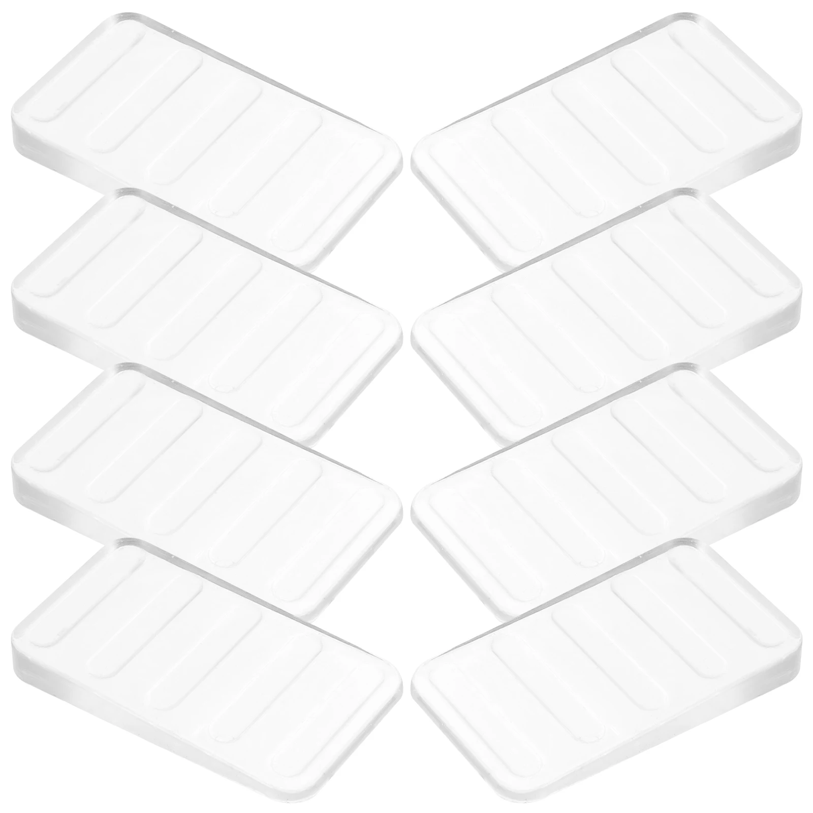 

8pcs Plastic Shims for Leveling Furniture Gasket Wedge Clear Toilet Adjustable Blocks Stabilizers Uneven Floors