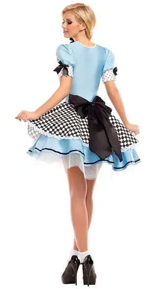 Halloween Costumes Alice in Wonderland Costume Women Poker Maid Cosplay Carnival Party Fancy Dress Up for Adult