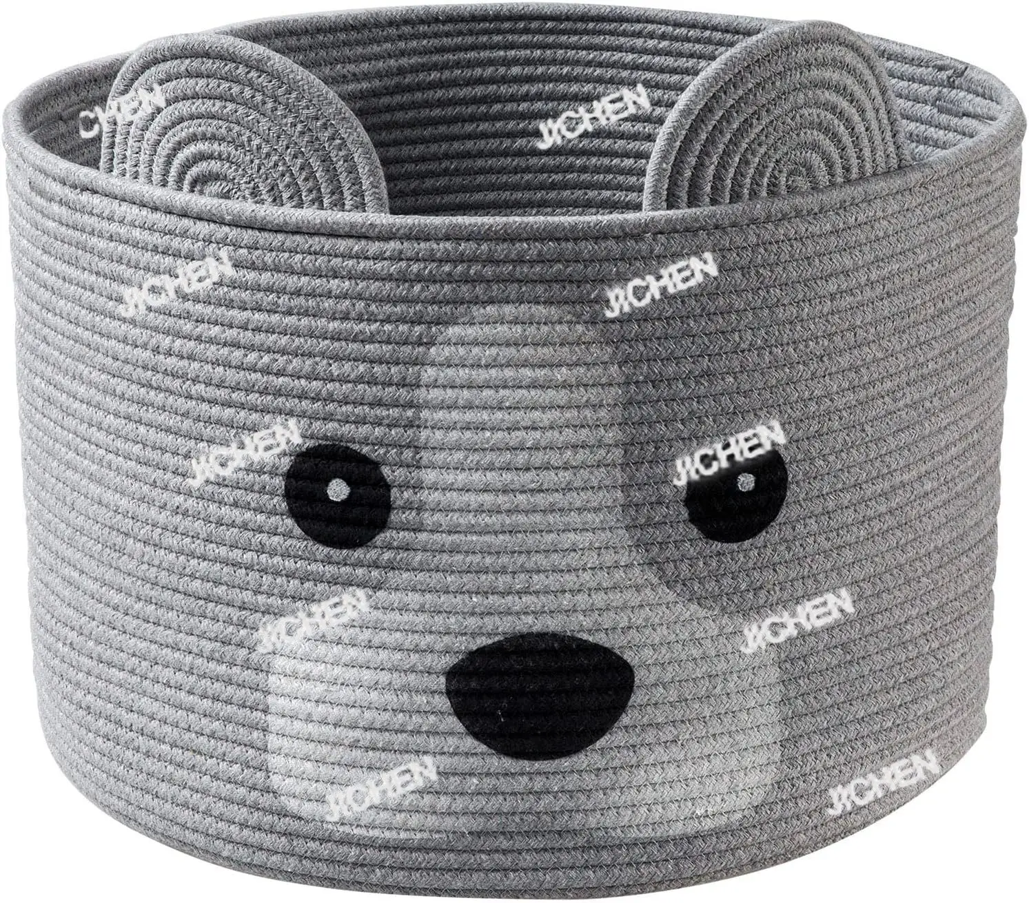 

Basket, Large Woven Cotton Rope Animal Storage Basket for Kids, Baby Laundry Basket for Toys, Towels, Blanket, Clothes | Dogs Gi