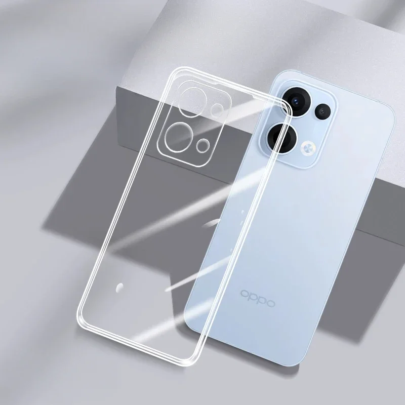 For OPPO Reno13 Pro Soft TPU Phone Case for RENO13 13Pro Transparent Cover Shell Silicone Protective Back Coque Funda