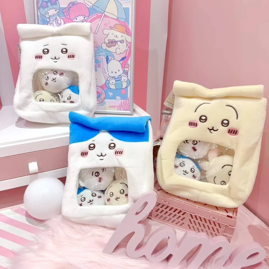 

Spot Cute Cartoon Chiikawa Anime Usagi Hachiware Snack Bag Doll Plush Toy Super Interesting Doll Plush Bag Friend Holiday Gift
