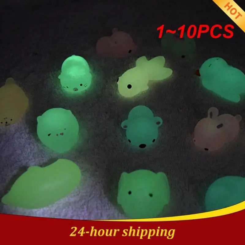 

1~10PCS Novelty Squishy Toys Cute Animal Antistress Decompression Mochi Toy Luminous Pinch Music Stress Relief Toys Kids Gifts