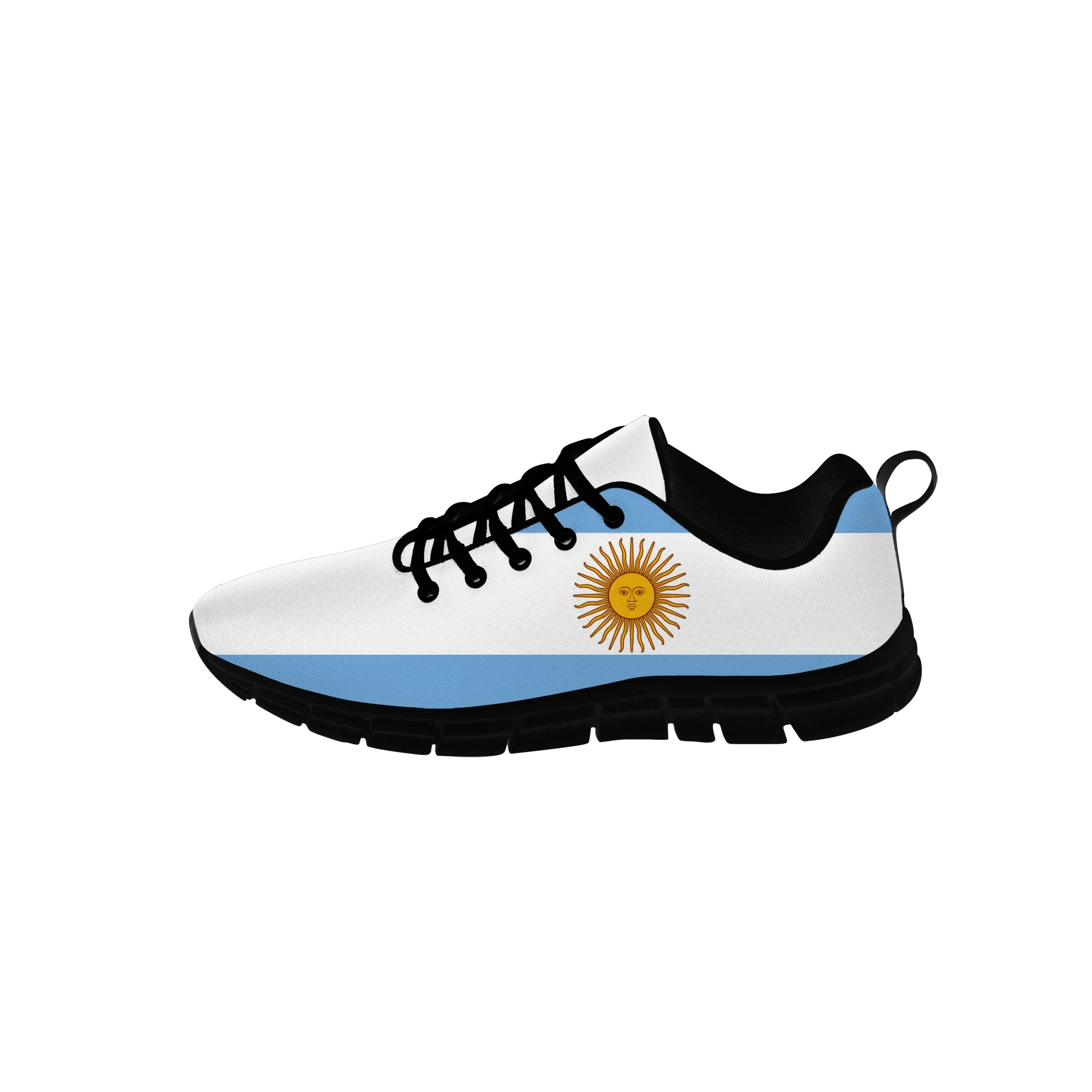 Argentina Flag Low Top Sneakers Mens Womens Teenager Casual Shoes Canvas Running Shoes 3D Printed Breathable Lightweight Shoe