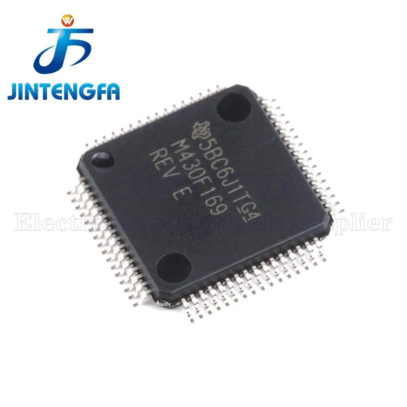 MSP430F169IPMR M430F169 MSP430F169 LQFP-64 Microcontroladores de 16 bits - MCU 60kB Flash 2KB RAM ADC de 12 bits/Dual DAC SMD IC