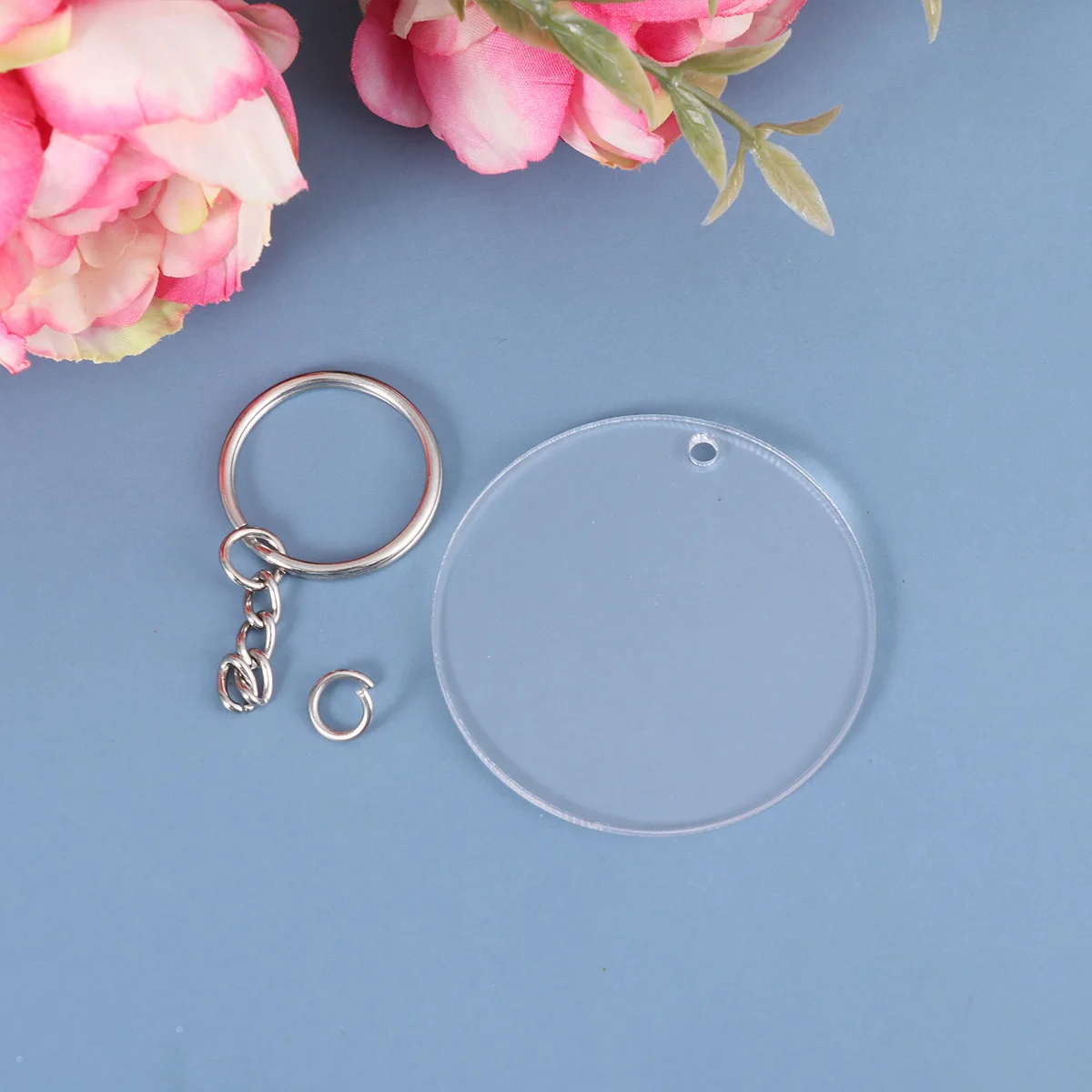 

72Pcs Acrylic Key Chain Stylish Accessory for Keys Bags Cellphones Perfect for Decoration and Recognition Acrylic Key Chain