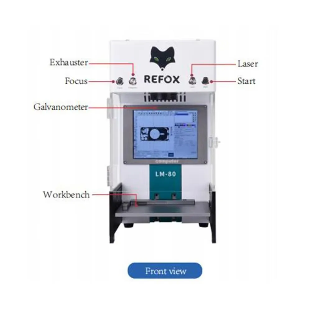 REFOX LM-40 Mini Laser Machine LCD Back Glass Cover Laser Separating Machine For iPhone 15 14 pro max OCA Glue Removal Machine