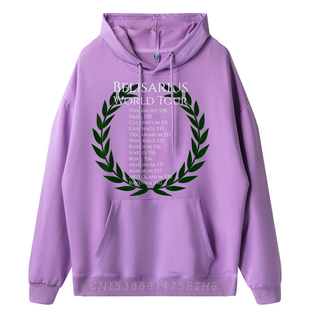 Lose Byzantine Belisarius World Tour Medieval Crew Neck Hoodies Labor Day Hoodies Long Sleeve For Women Loose Slogan Hoodies
