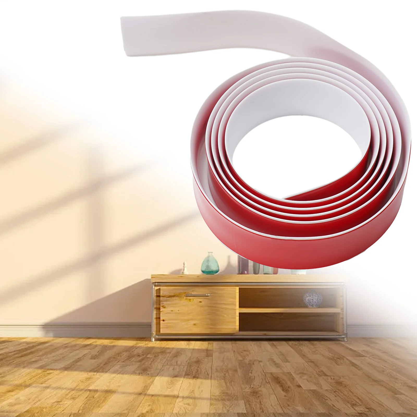 Flooring Threshold Transition Strip SelfAdhesive PVC Flat Laminate Floor Door Divider Strip Floor Flat Buckle Pressure Strip