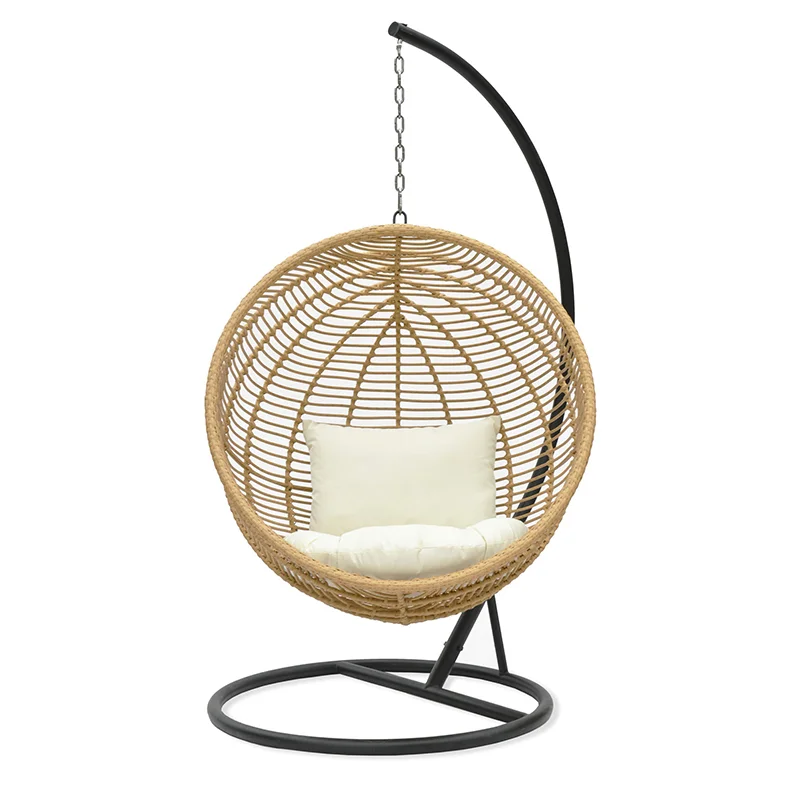 Best Selling Wicker Outdoor Furniture OEM Art Fashion Woven Rattan Single Hanging Chair