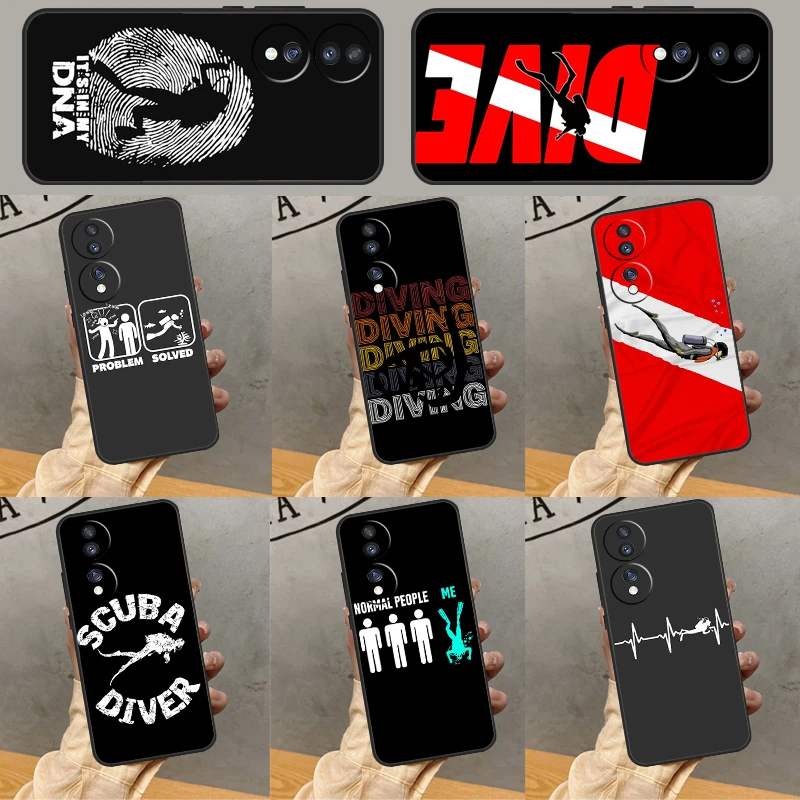 Scuba Diver Diving …