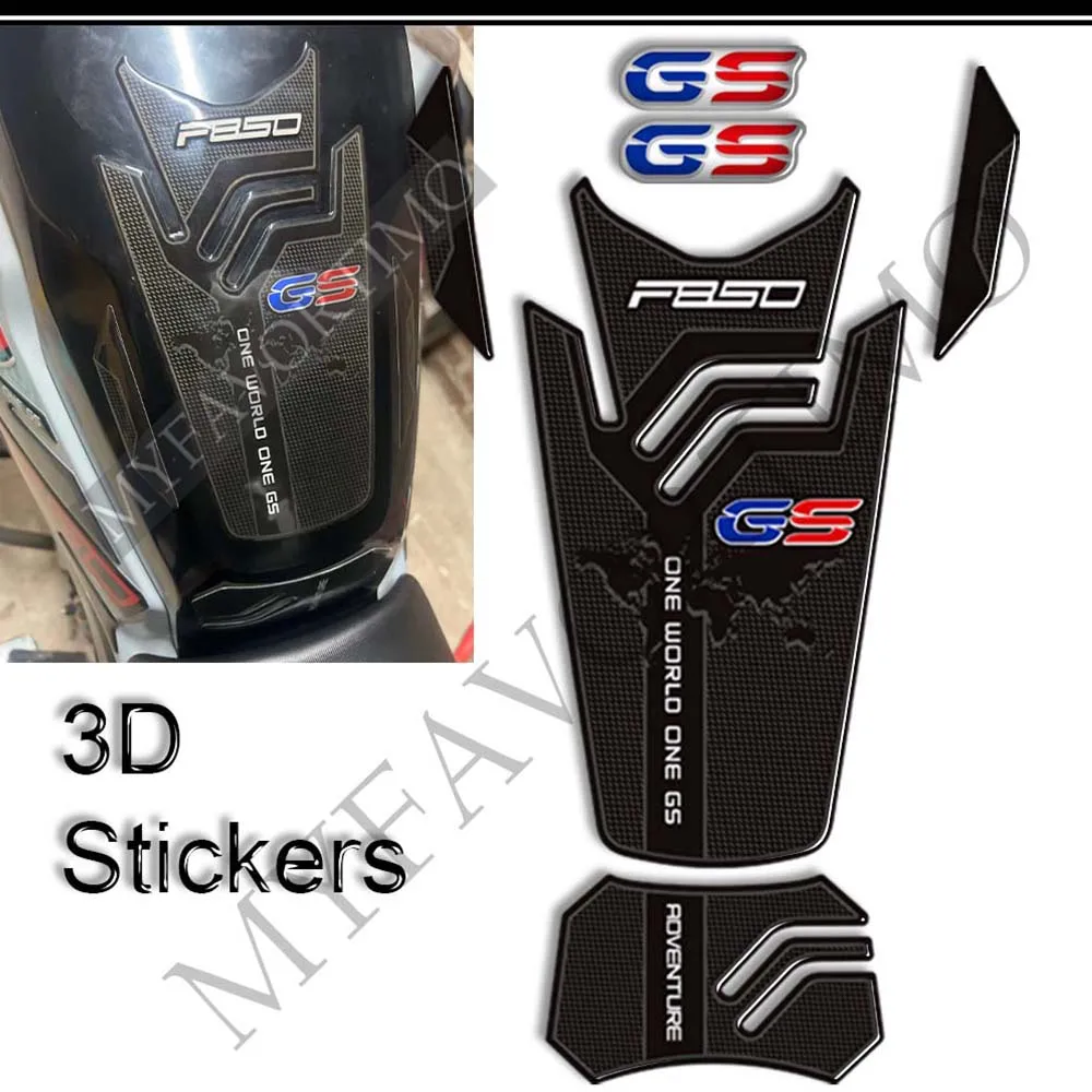 Tank Pad Stickers Grips Gas Side Fuel Oil Kit Knee Stickers Protector For BMW F850GS F850 F 850 GS GSA Adventure 2019 - 2023